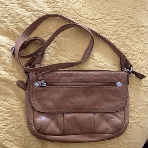 Fossil Brown Leather Crossbody Purse